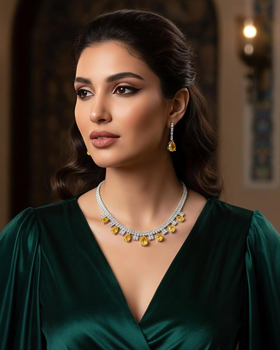 Laurence Necklace Earrings Set 1