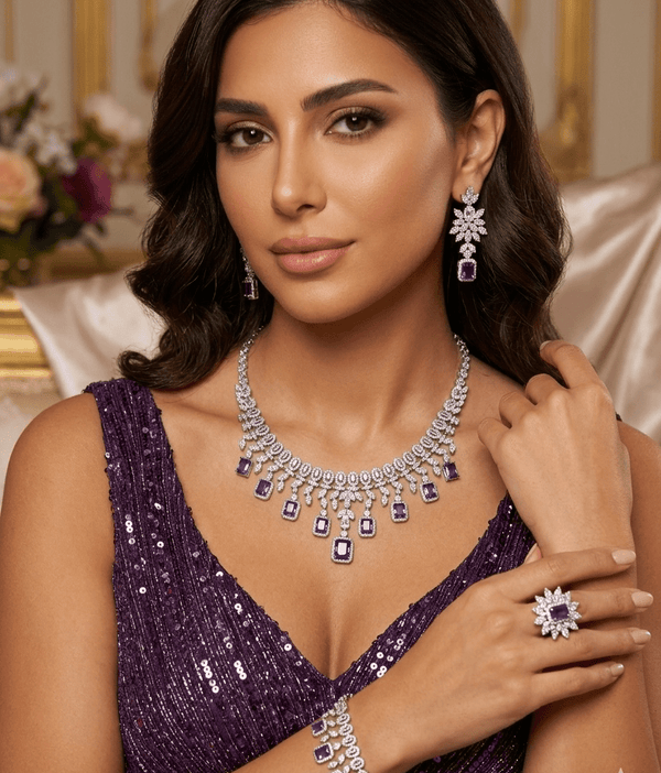 Amira Purple Set — Jewelry Set, Kuwait