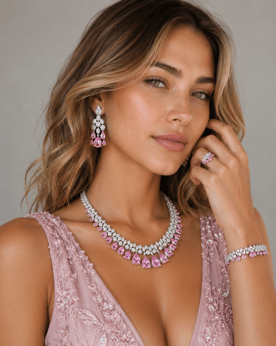 Rosalynd Blush Set — jewellery, Kuwait — 1