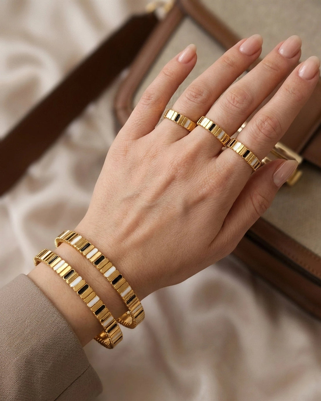 Yusra 3pc Bracelet Ring Set — Bracelet, Kuwait — 2