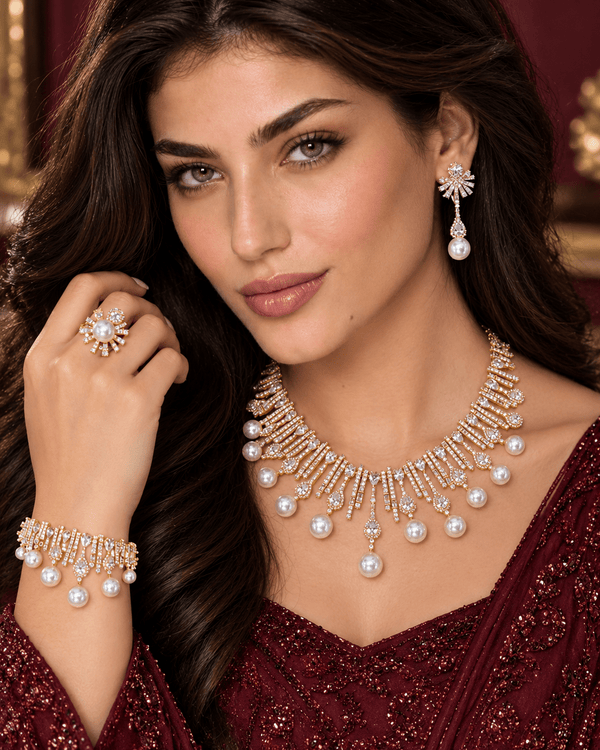 Lucinda Pearlance Set — jewellery, Kuwait