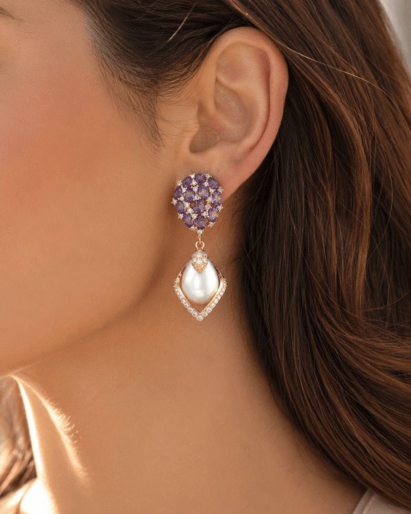 Tivona Amethyst Earrings — jewellery, Kuwait