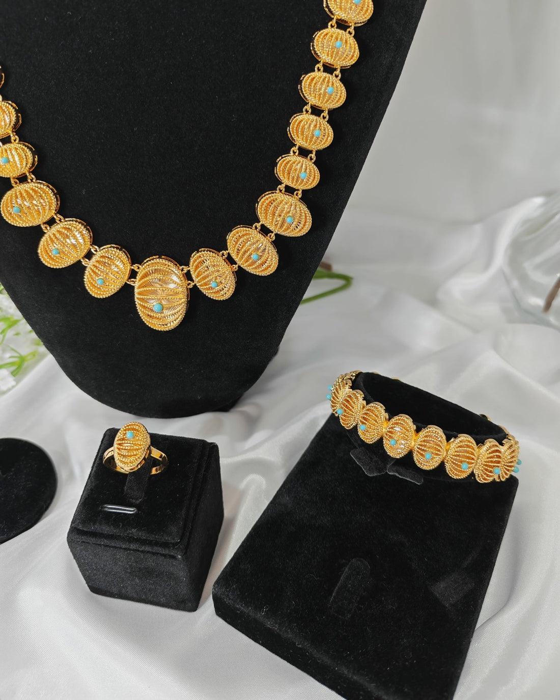 Hania Long Necklace Set — Jewelry Set, Kuwait — 4