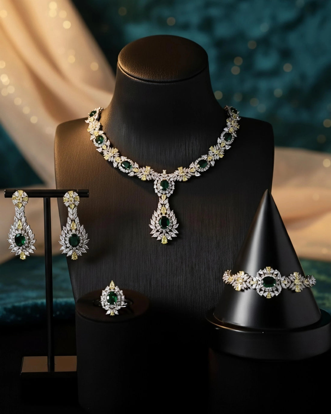 Noah Green Yellow Set — Jewelry Set, Kuwait — 2