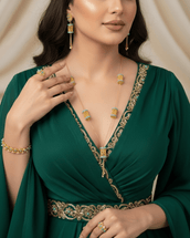 Hafsa Elegant Long Set — Jewelry Set, Kuwait — 1