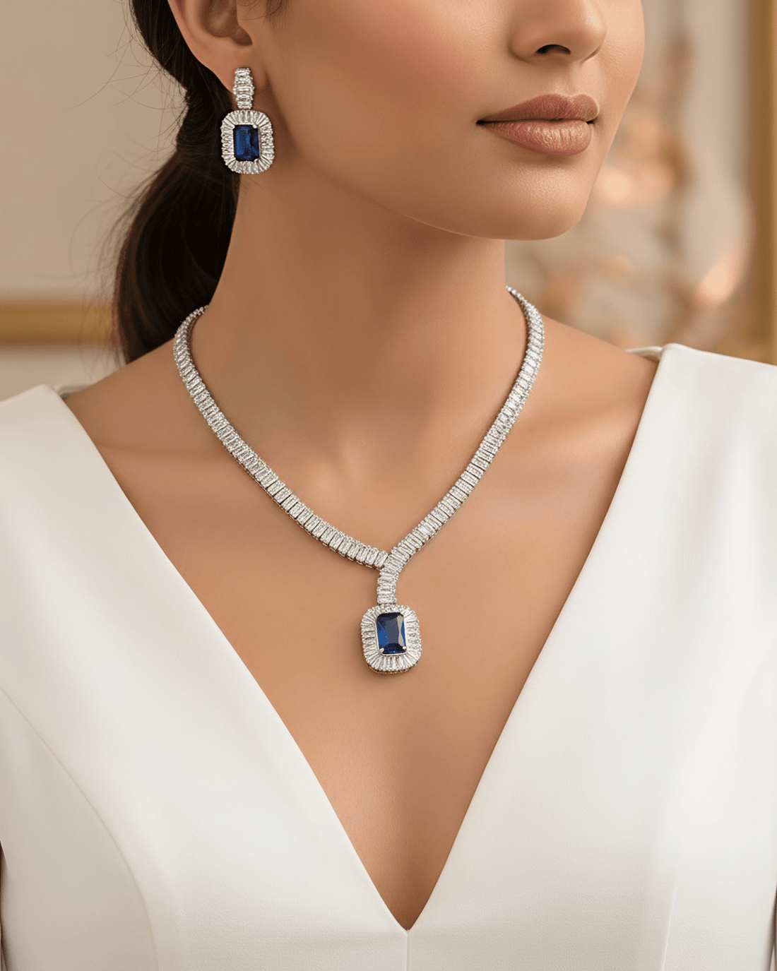 Nicol Elegant Necklace Earrings Set 1
