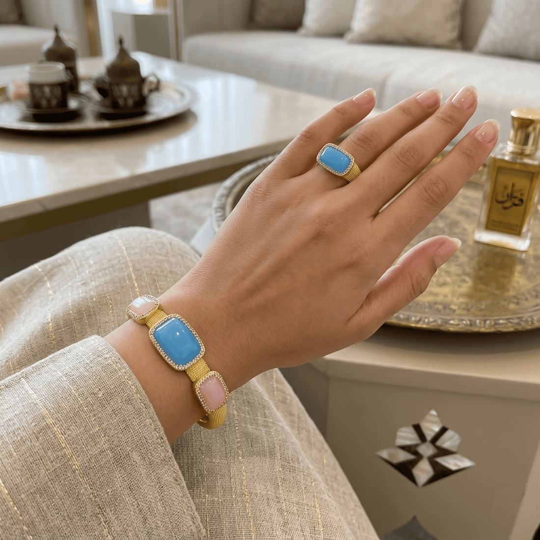 Adriana Elegant Bracelet Ring Set — Bracelet, Kuwait — 2