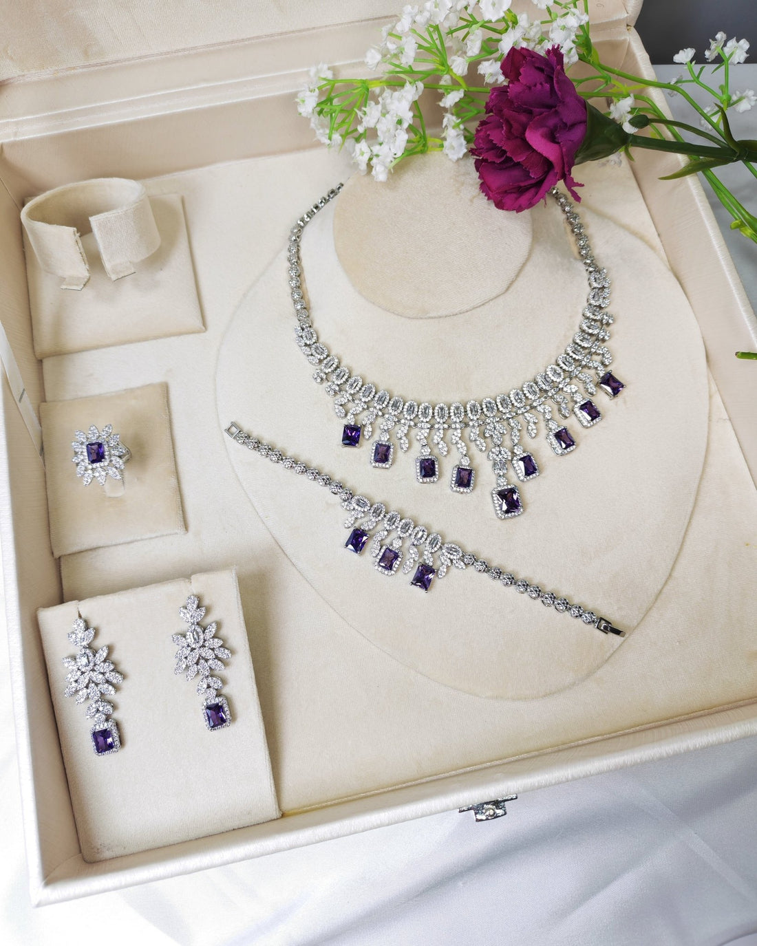 Amira Purple Set — Jewelry Set, Kuwait — 2