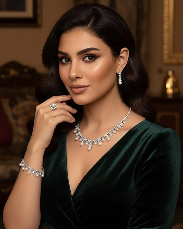 Romy Lustrous Pearl Set — Jewelry Set, Kuwait