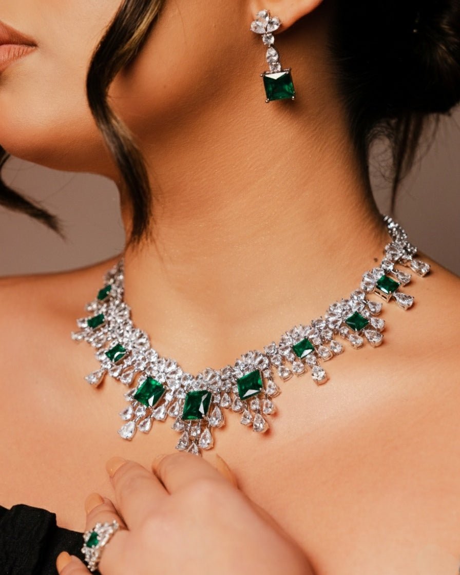 Lucien Necklace Earrings Set 1