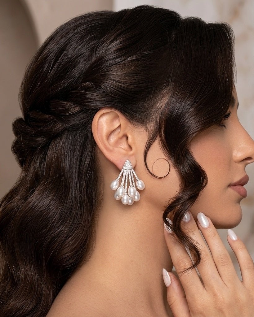 Nouf Fringe Earrings — jewellery, Kuwait — 1