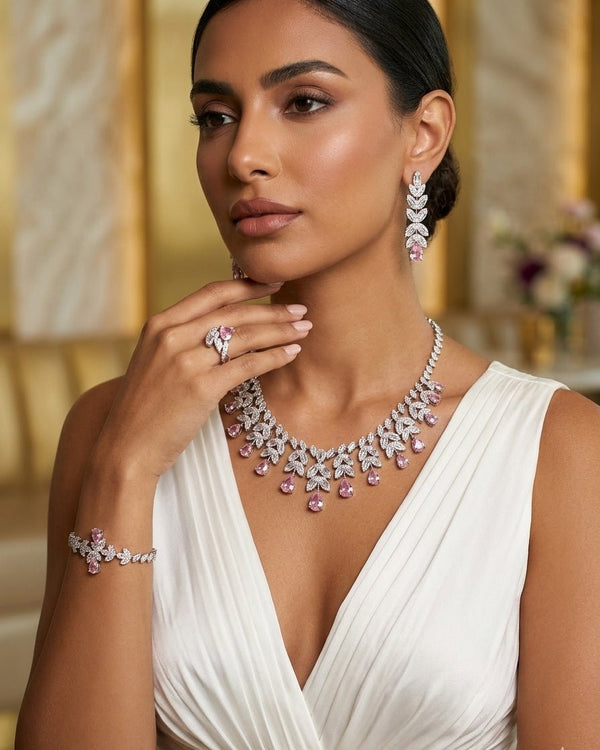 Camila Pinkish Beauty Set — Jewelry Set, Kuwait
