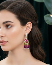 Samira Hot Pink Earrings 1
