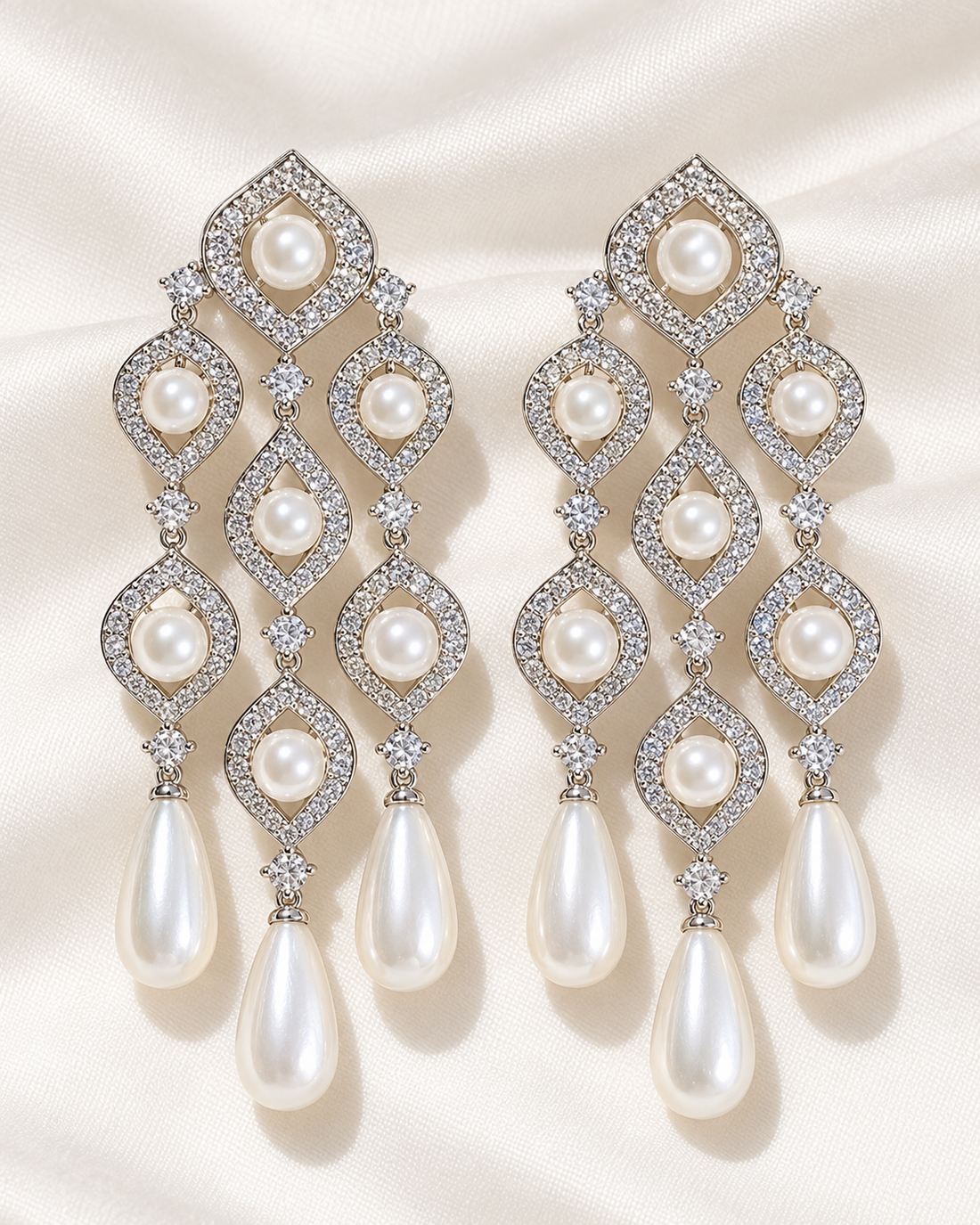 Sherine Pearl Earrings — Earrings, Kuwait — 1