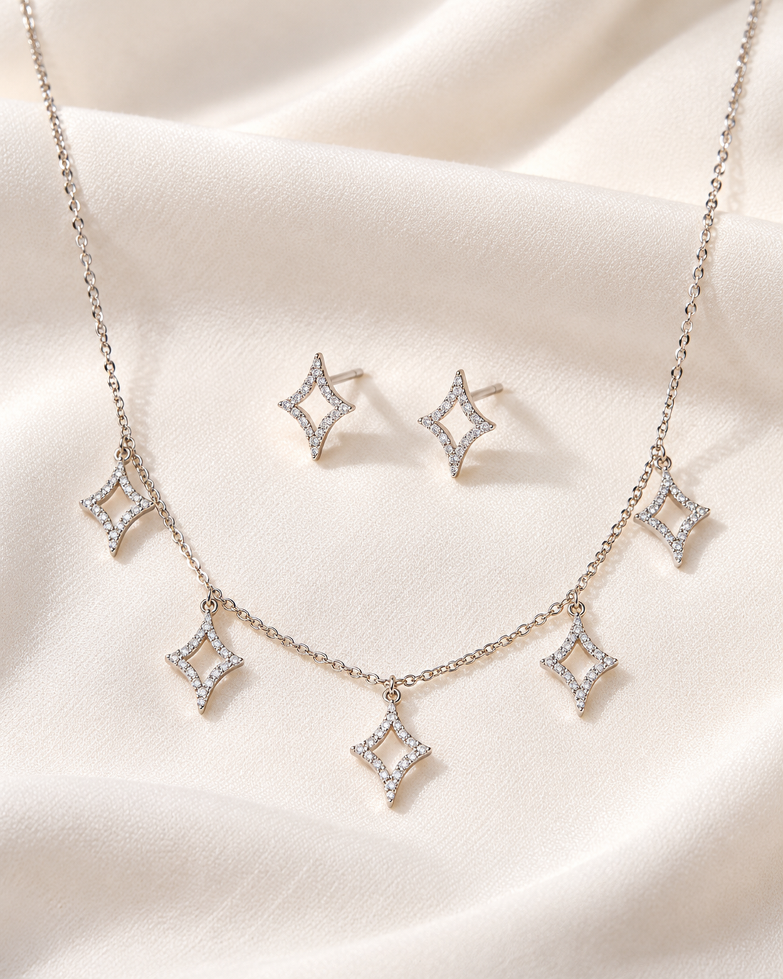 Starlight Choker Earrings — Necklace, Kuwait — 1
