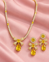 Tawfiq Necklace Earrings Set — Jewelry Set, Kuwait — 1
