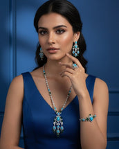 Louise gorgeous Long Necklace Set — Jewelry Set, Kuwait — 1