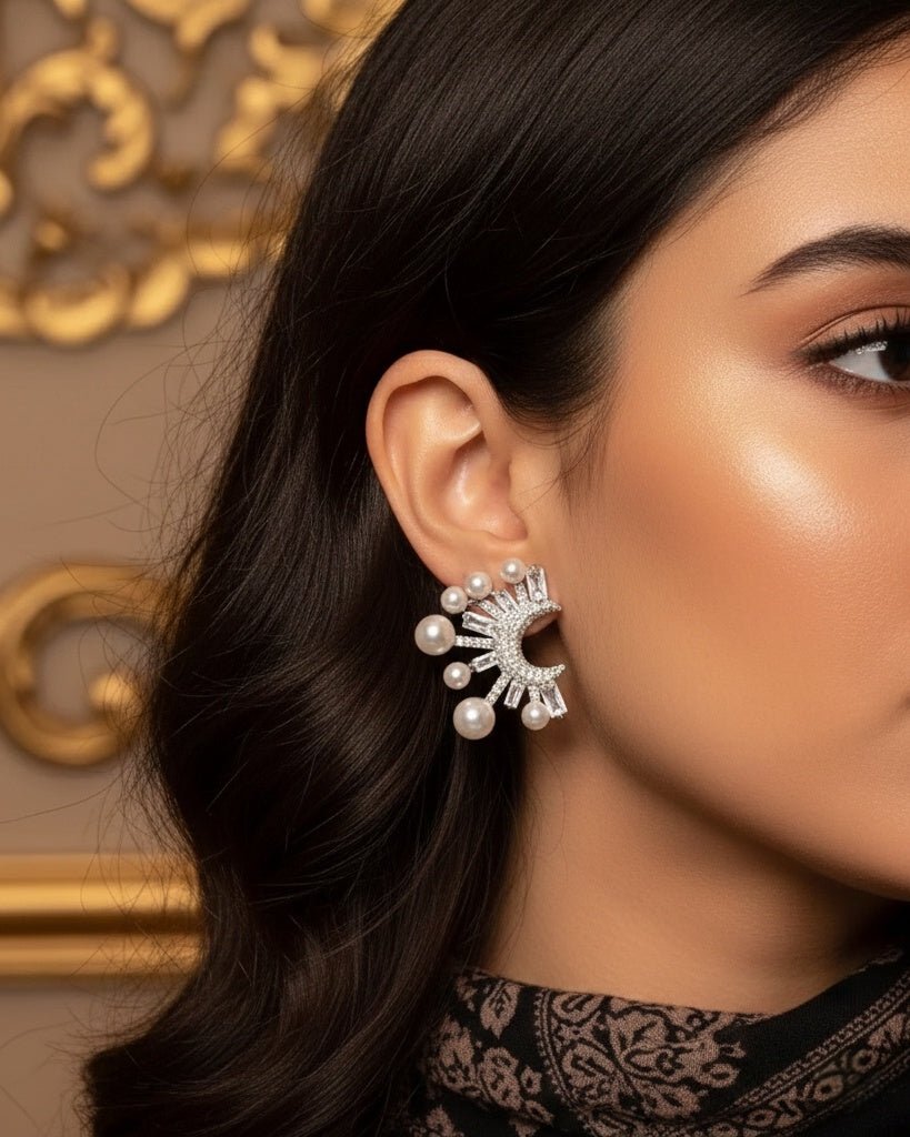 Lucas Pearl Earrings — Earrings, Kuwait — 1