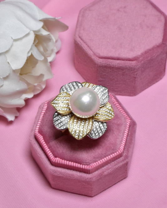 Hulwah Pearl 2tone Ring