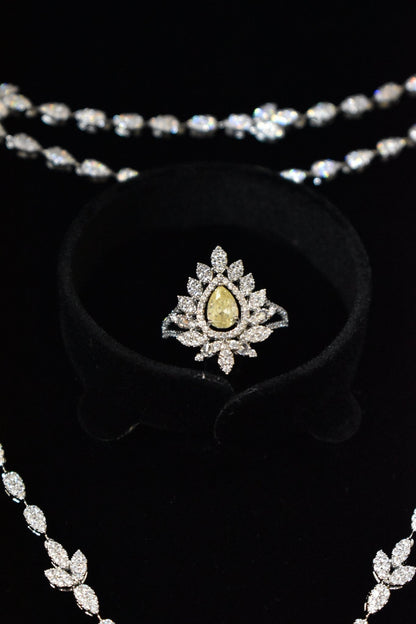Lila Long Necklace Yellow Set