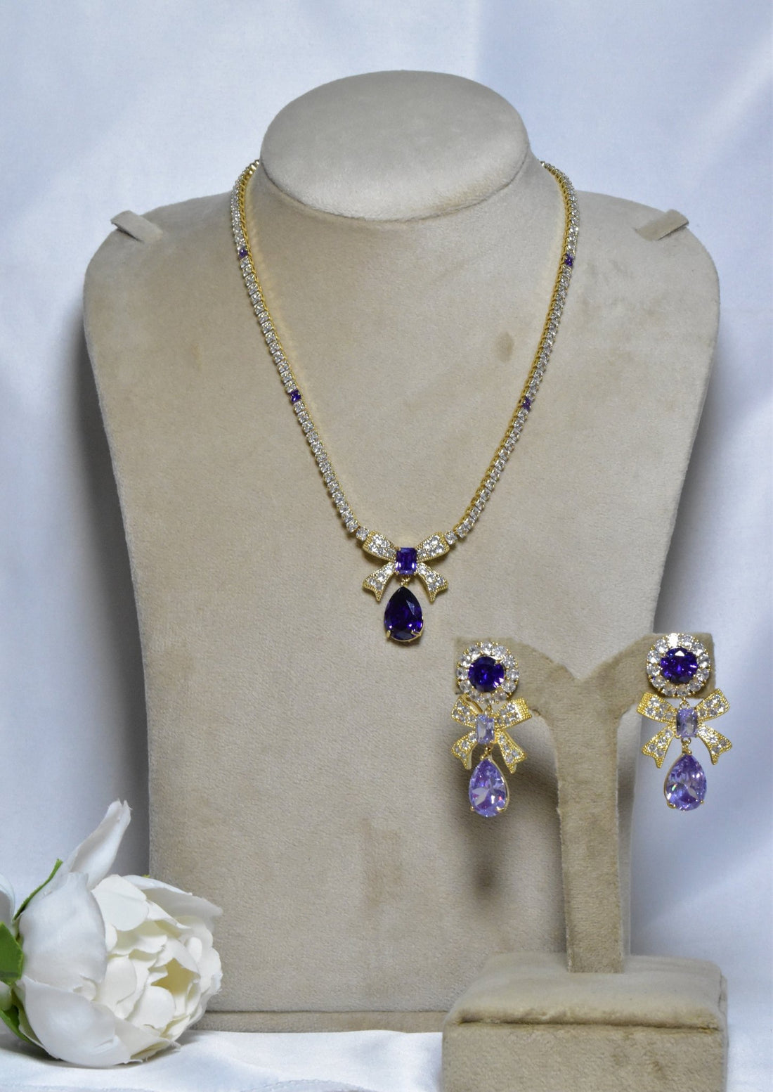 Tawfiq Necklace Earrings Set 4