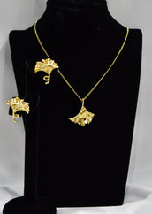 Rasha Dainty Necklace Earrings Set 4