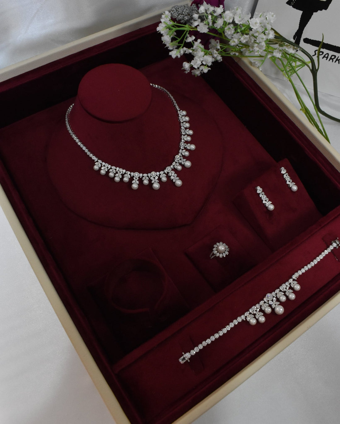 Romy Lustrous Pearl Set — Jewelry Set, Kuwait — 2