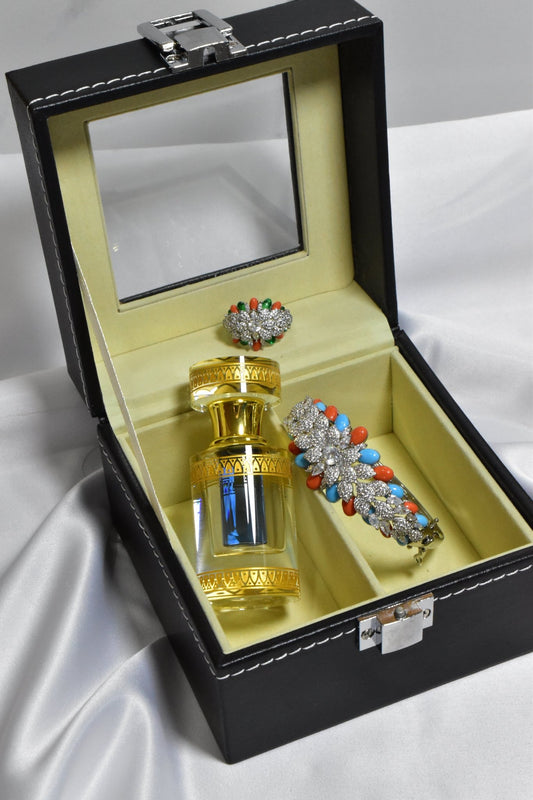 Dawrat Bracelet Ring Set + Musk Arousa OR Blue Oud
