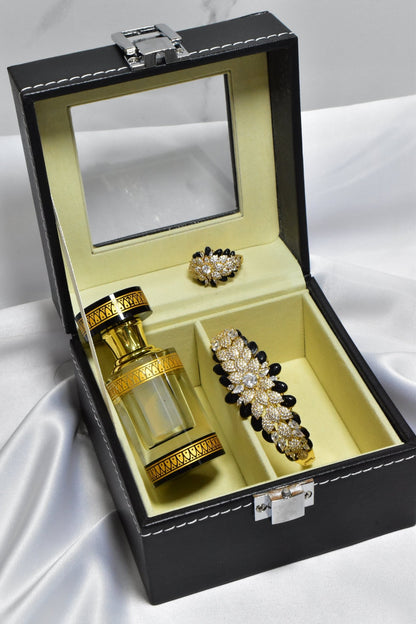 Dawrat Bracelet Ring Set + Musk Arousa OR Blue Oud