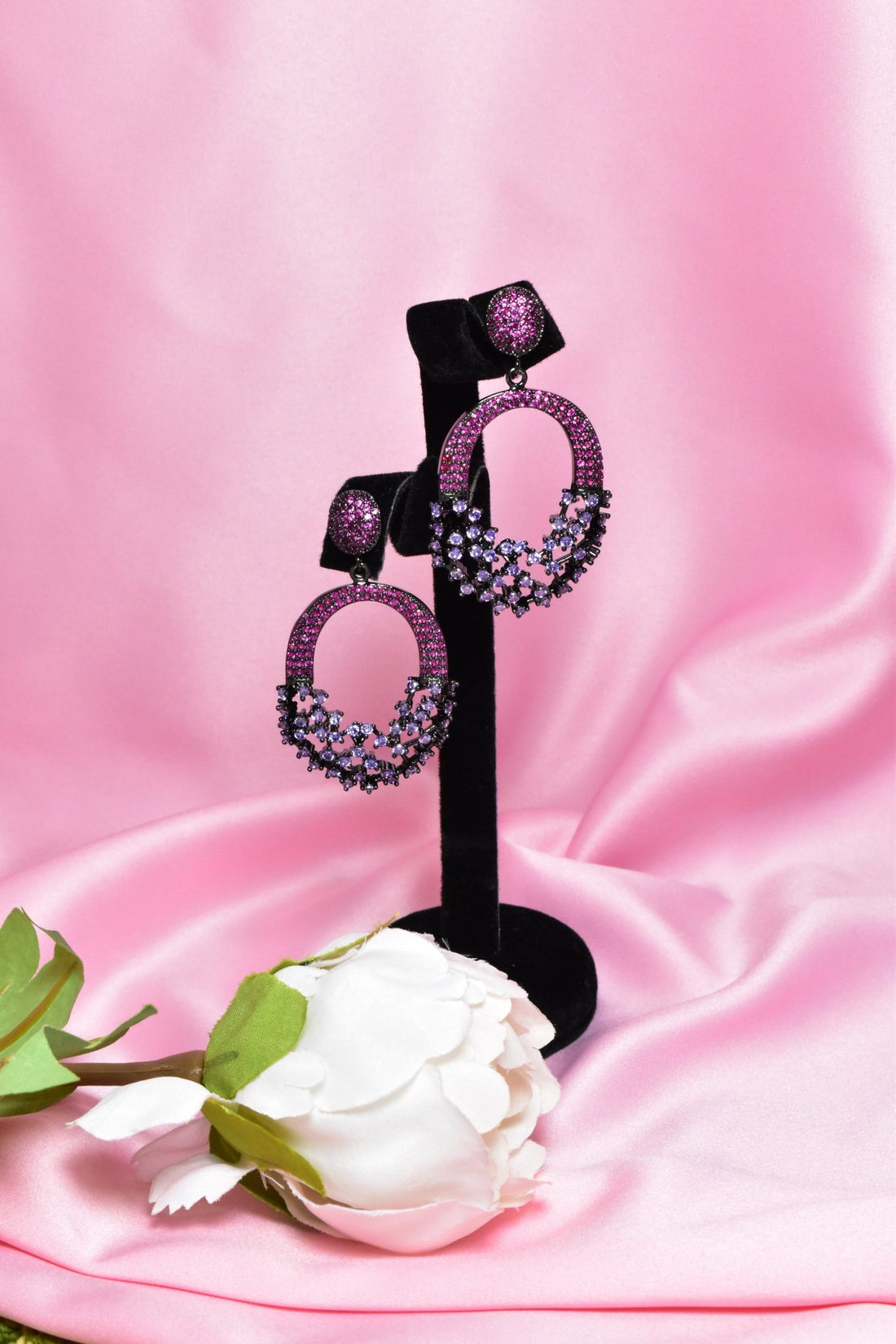 Rimal Hot Pink Earrings 2