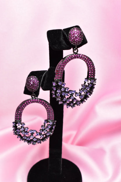 Rimal Hot Pink Earrings