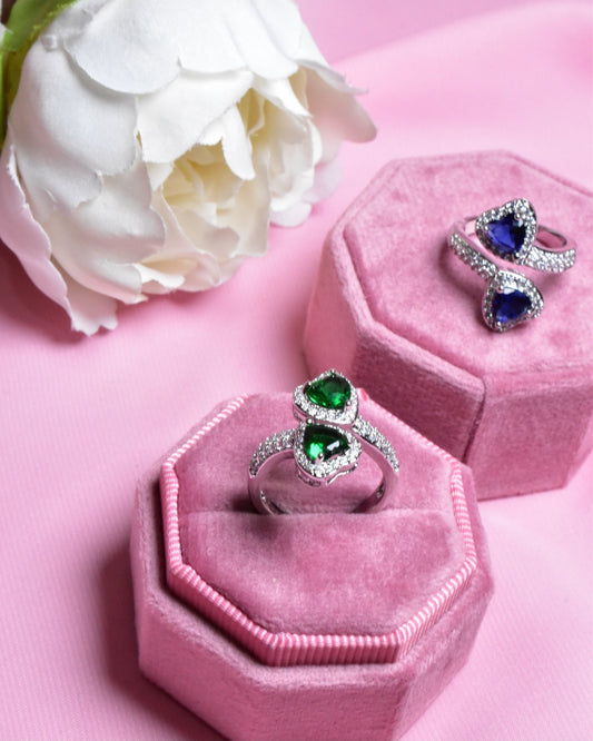 Nashwat Beautiful Hearts Rings