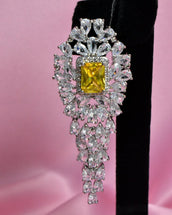 Ibtisam Long Yellow Earrings 2