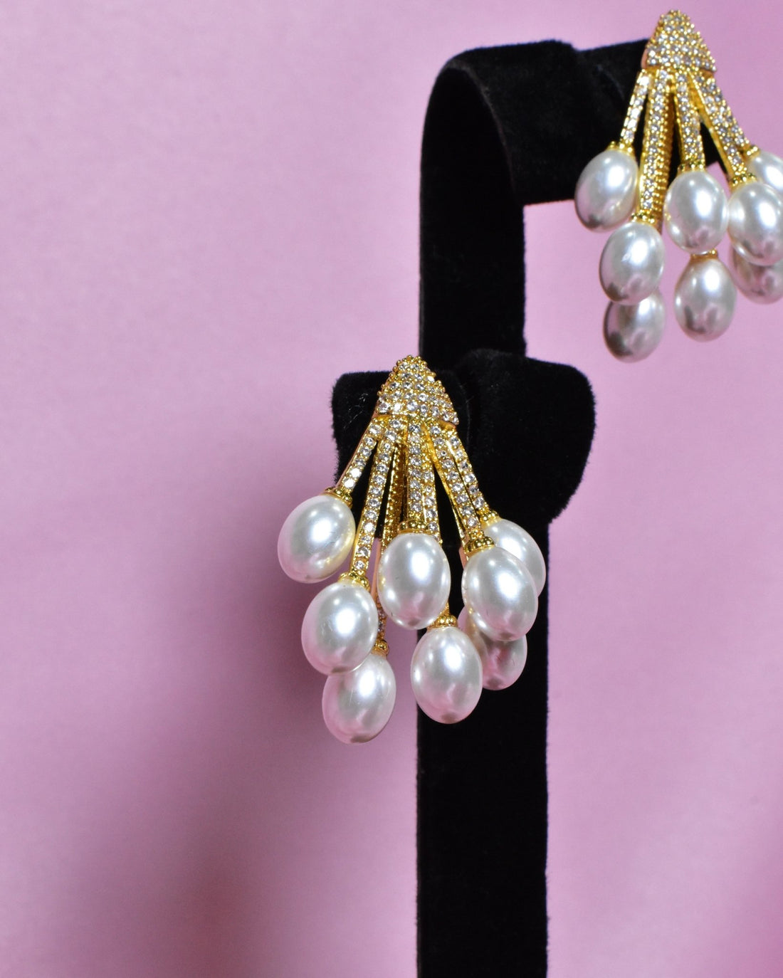Talai Grapes Pearl Earrings 2