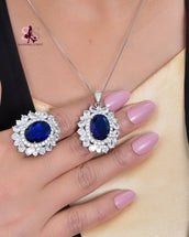 Salsabil Blue 3pc set 2