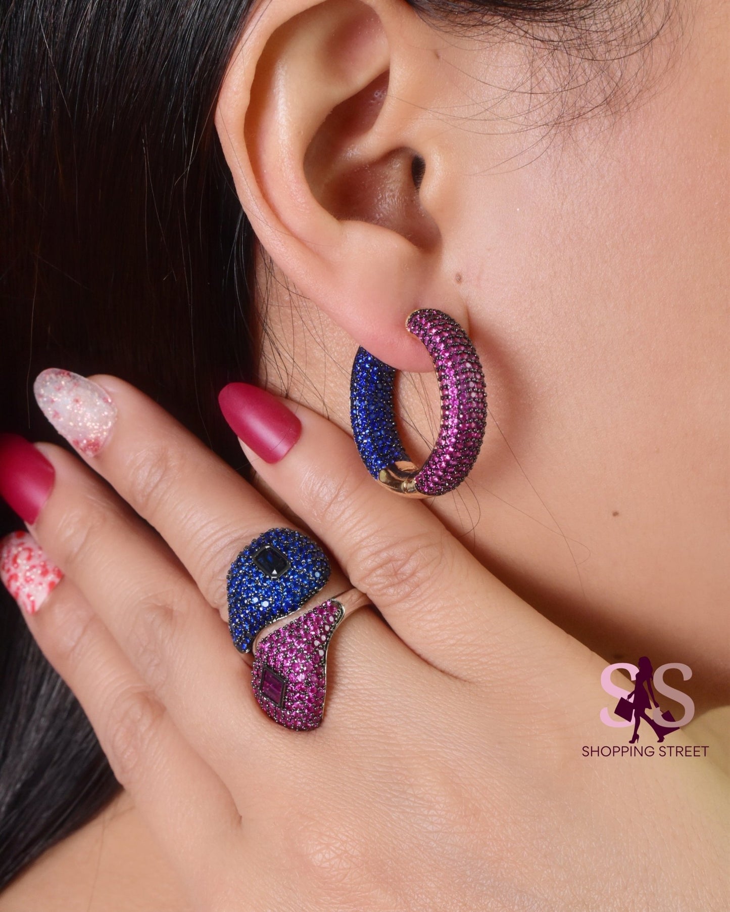 Nazifa Earrings Ring set