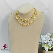 Zareena Hearts Layers Necklaces 1