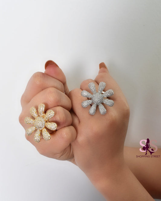 Lamya Flower Rings