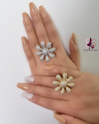 Lamya Flower Rings