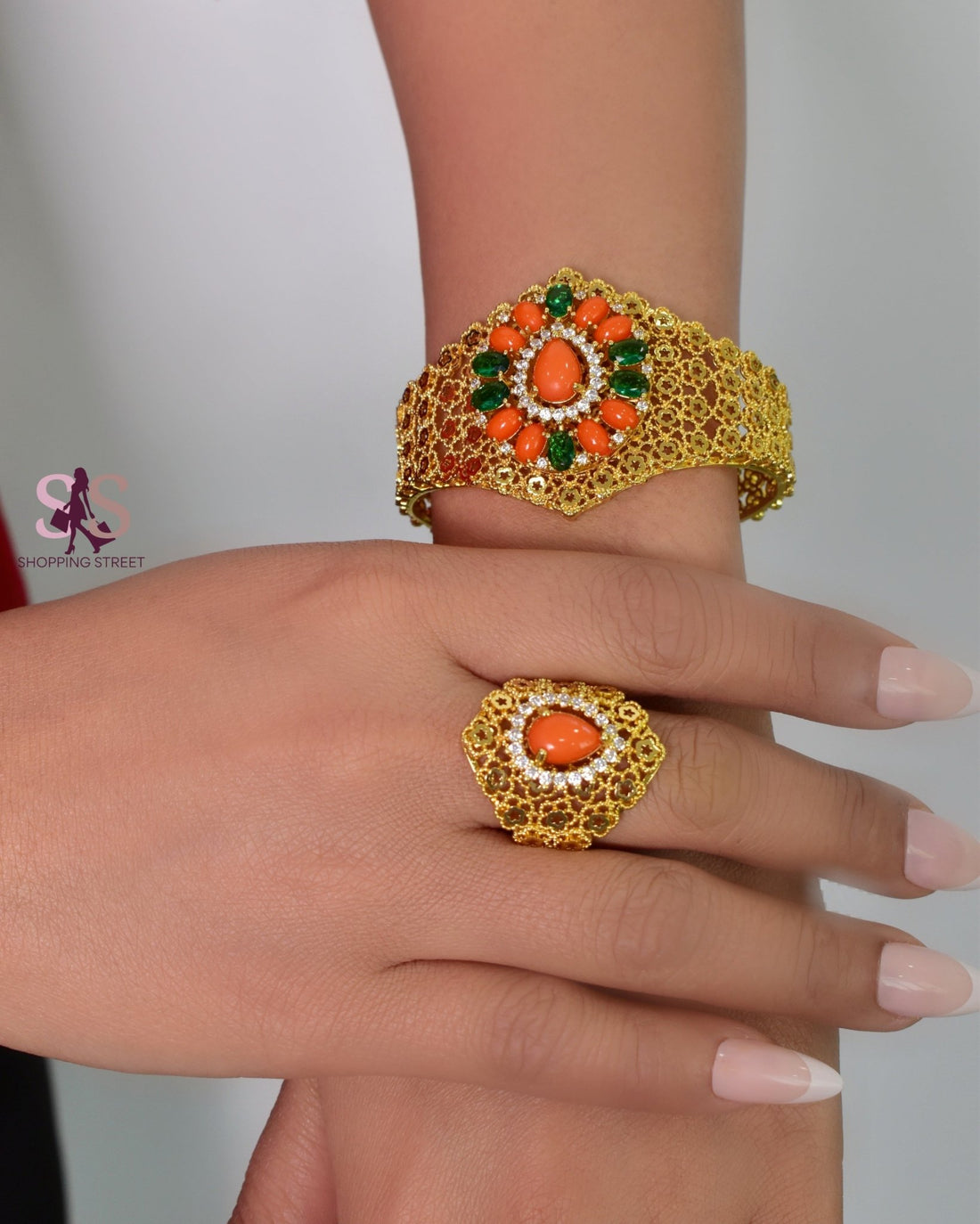 Jamal Golden Pink Bracelet Set 2