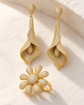 Burqan Earrings Ring Set — Earrings, Kuwait — 1