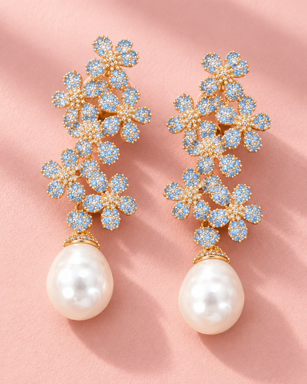 Cyrene Blossom Earrings — jewellery, Kuwait