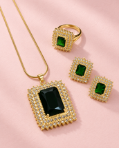 Fakhama Green set — Jewelry Set, Kuwait — 1