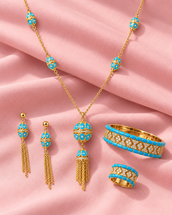 Huda Long Necklace Set — Jewelry Set, Kuwait — 1