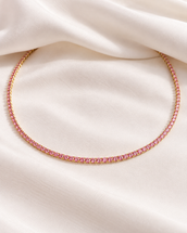 Iqlim Pink Tennis Choker 1mm — Necklace, Kuwait — 1