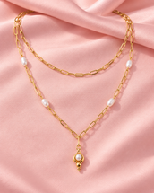 Lucia Double Layers Necklace — Necklace, Kuwait — 1