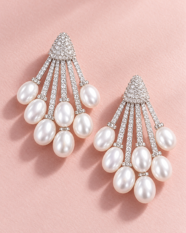 Nouf Fringe Earrings — jewellery, Kuwait