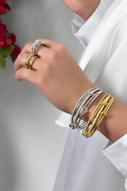 Zahiya Bracelet Ring Set