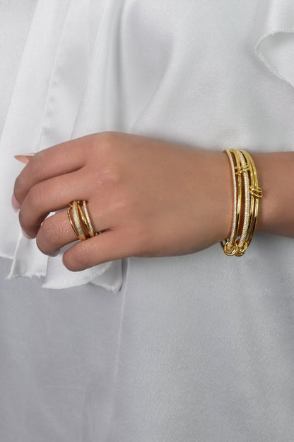 Zahiya Bracelet Ring Set