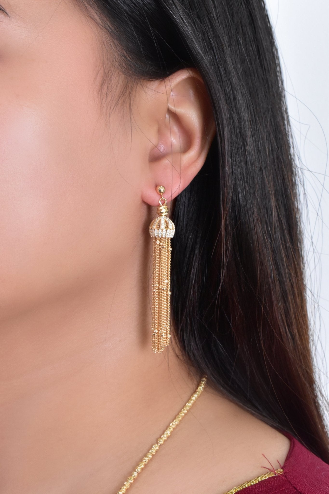 Luma Long Necklace Earrings Set